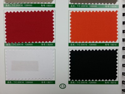 SD-DGYE   滌棉厚紗卡  T/C  20*16  128*60 細節-5